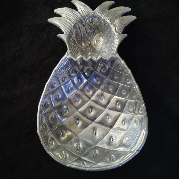 Arthur Court Pineapple Chip & Dip Tray, Tropical Party, Housewarming Gift - Picture 1 of 5